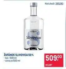 Makro Žufánek Slivovica 50 % nabídka