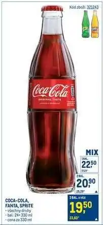 Makro Coca-Cola, Fanta, Sprite nabídka