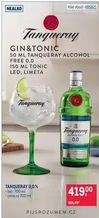 Makro TANQUERAY 0,0 % nabídka