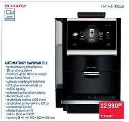 Makro AUTOMATICKÝ KÁVOVAR C12 nabídka