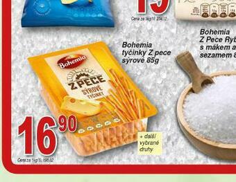 Lidl Bohemia tyčinky z pece sýrové nabídka