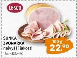 Terno Šunka Zvonařka nabídka