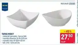 Makro Tapas misky nabídka