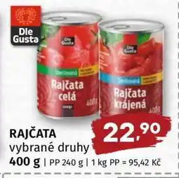 Terno RAJČATA vybrané druhy nabídka