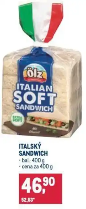 Makro Italský sandwich nabídka
