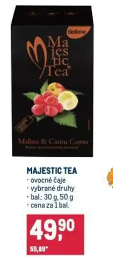 Makro Majestic tea nabídka