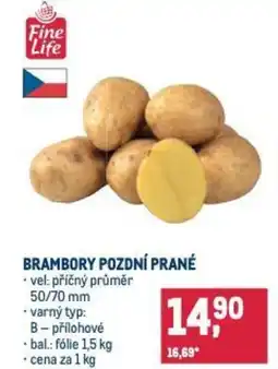 Makro Brambory pozdní prané nabídka