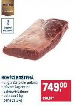 Makro Hovězí roštěná nabídka