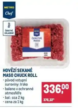 Makro Hovězí sekané maso chuck roll nabídka