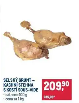 Makro Selský grunt- kachní stehna s kostí sous-vide nabídka