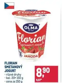 Makro OLMA Florian smetanový jogurt nabídka