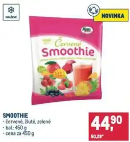 Makro Smoothie nabídka