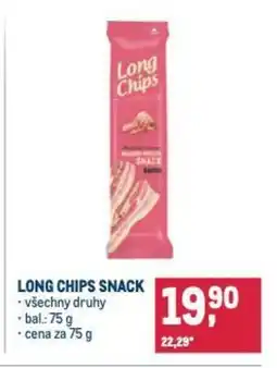 Makro Long chips snack nabídka