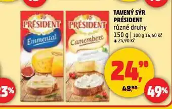 Penny Market Président tavený sýr nabídka