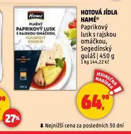 Penny Market Hamé hotová jídla nabídka