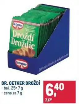 Makro Dr. oetker droždí nabídka