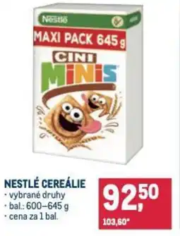Makro Nestlé cereálie nabídka