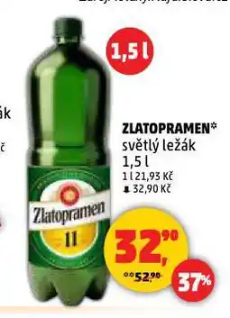 Penny Market Pivo zlatopramen nabídka