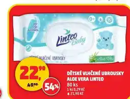 Penny Market Linteo baby dětské vlhčené ubrousky nabídka