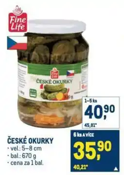 Makro České okurky nabídka