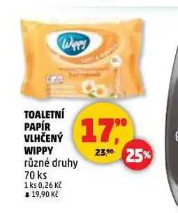 Penny Market Wippy vlhčený toaletní papír nabídka