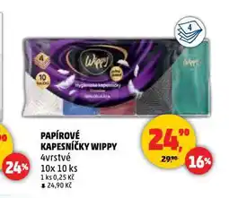 Penny Market Wippy papírové kapesníčky nabídka