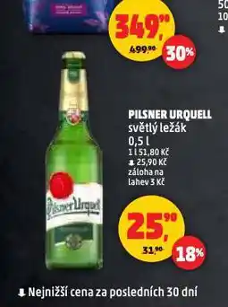 Penny Market Pivo pilsner urquell nabídka