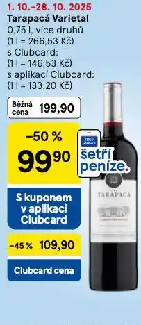 Tesco Tarapacá varietel nabídka