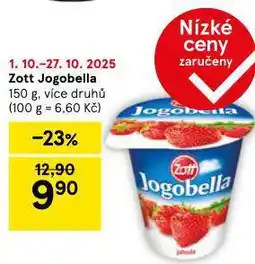 Tesco Zott jagobella nabídka