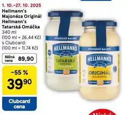 Tesco Hellmans´s tatarská omáčka nabídka