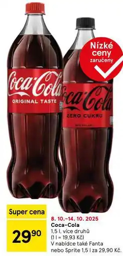 Tesco Coca-cola zero nabídka