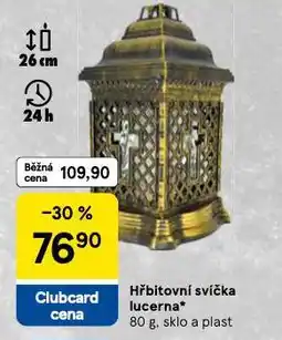 Tesco Hřbitovní svíčka lucerna nabídka
