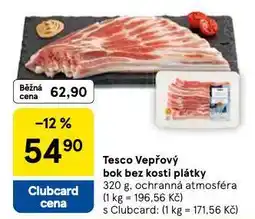 Tesco Vepřový bok bez kosti plátky nabídka