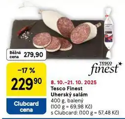 Tesco Uherský salám nabídka