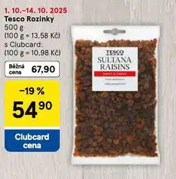 Tesco Rozinky nabídka