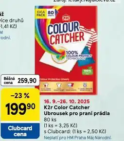 Tesco K2r colour catcher ubrousek pro praní prádla nabídka