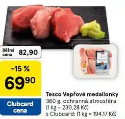 Tesco Vepřové medailonky nabídka