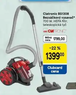 Tesco Clatronic bezsáčkový vysavač nabídka