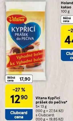 Tesco Vitana kypřící prášek do pečiva 5+1 nabídka