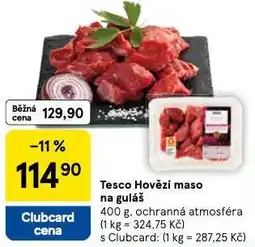 Tesco Hovězí maso na guláš nabídka