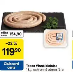 Tesco Vinná klobása nabídka