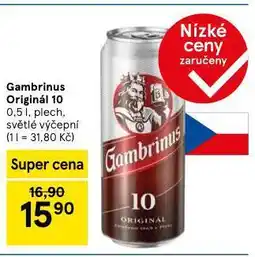 Tesco Gambrinus 10 originál nabídka