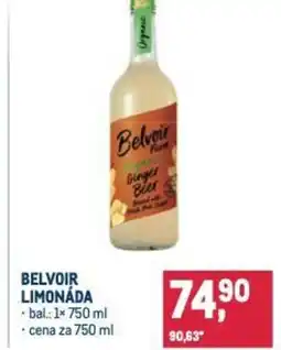 Makro Belvoir limonáda nabídka