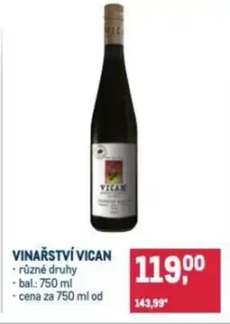 Makro Vinařství vican nabídka