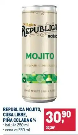 Makro Republica mojito, cuba libre, piña colada 6% nabídka