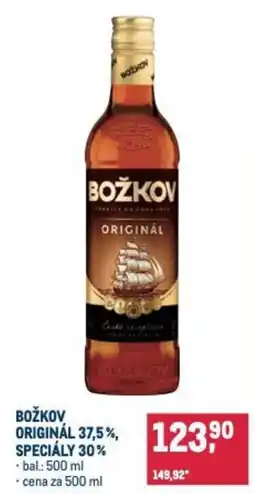 Makro Božkov originál 37,5%, speciály 30% nabídka