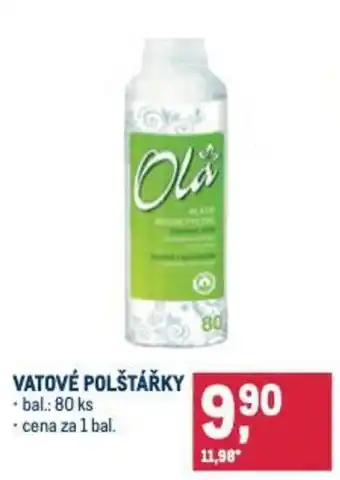 Makro Vatové polštářky nabídka