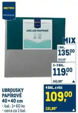Makro Ubrousky papírové nabídka