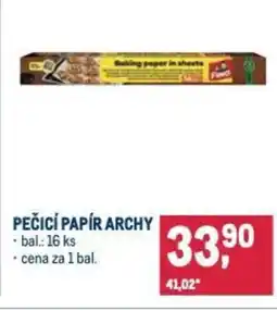 Makro Pečicí papír archy nabídka