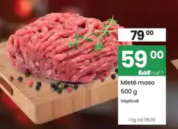 Kubík potraviny Mleté maso nabídka